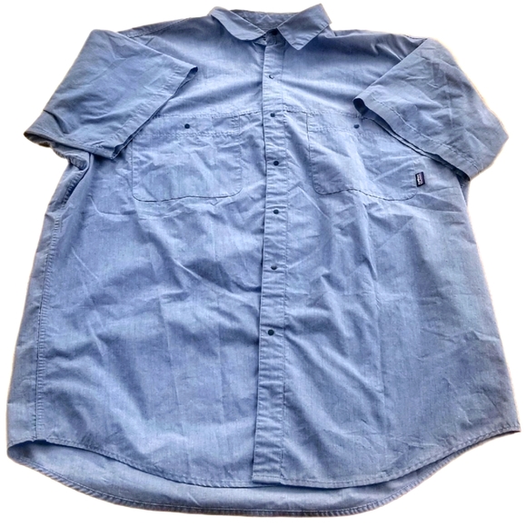 Patagonia Other - Patagonia \ Men's SS Western Snap Shirt \ L to XL* / Blue Chambray ~NWOT